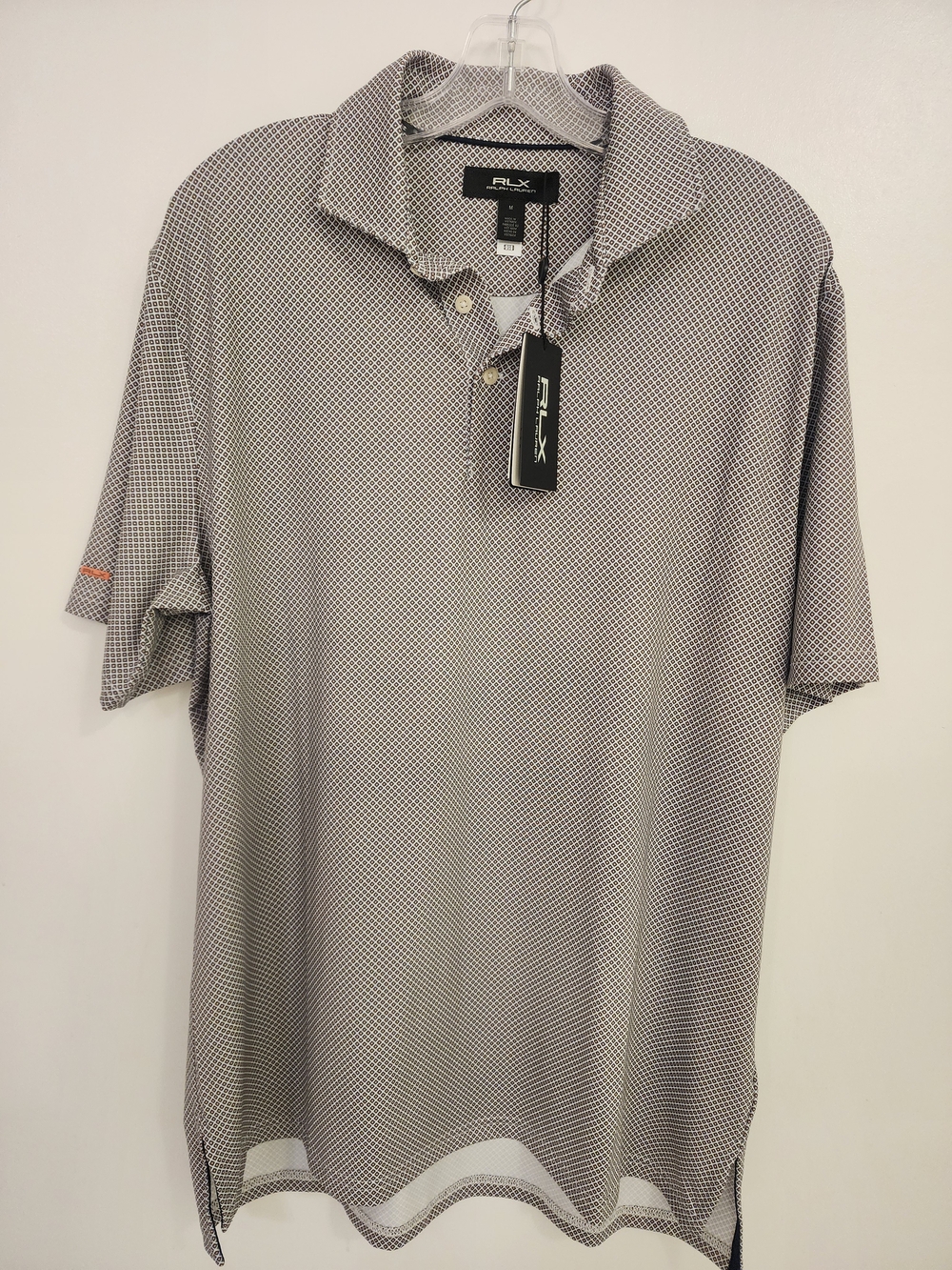 RLX Ralph Lauren Gray Micro-Pattern Polo